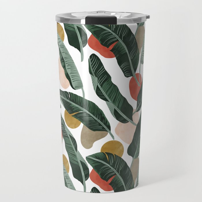 Modern banana leaf Travel Mug Gallery Image 1