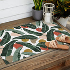 Modern banana leaf Outdoor Rug Gallery Image 2