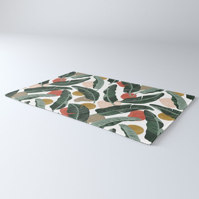 Modern banana leaf Rug Gallery Image 3