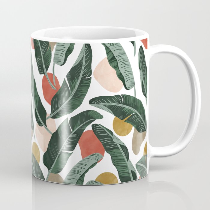 Modern banana leaf Coffee Mug Gallery Image 1