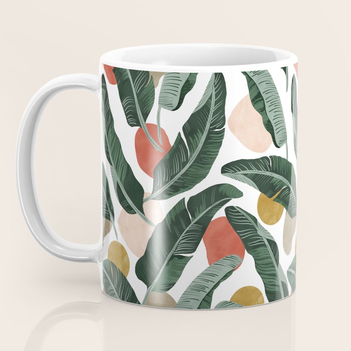 Modern banana leaf Coffee Mug Gallery Image 3
