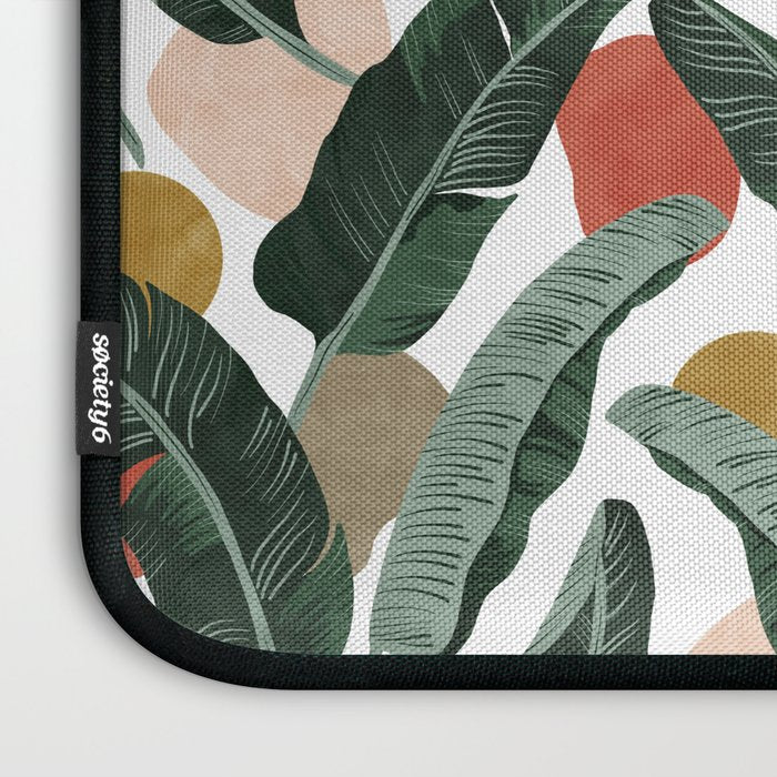 Modern banana leaf Laptop Sleeve Gallery Image 3