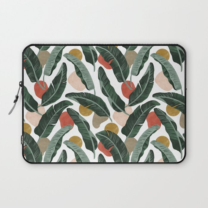 Modern banana leaf Laptop Sleeve