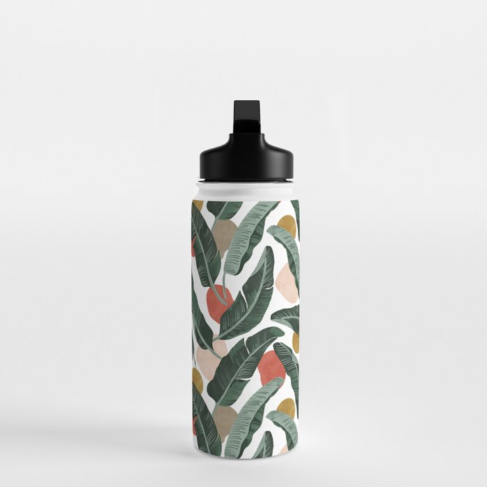Modern banana leaf Water Bottle Gallery Image 3