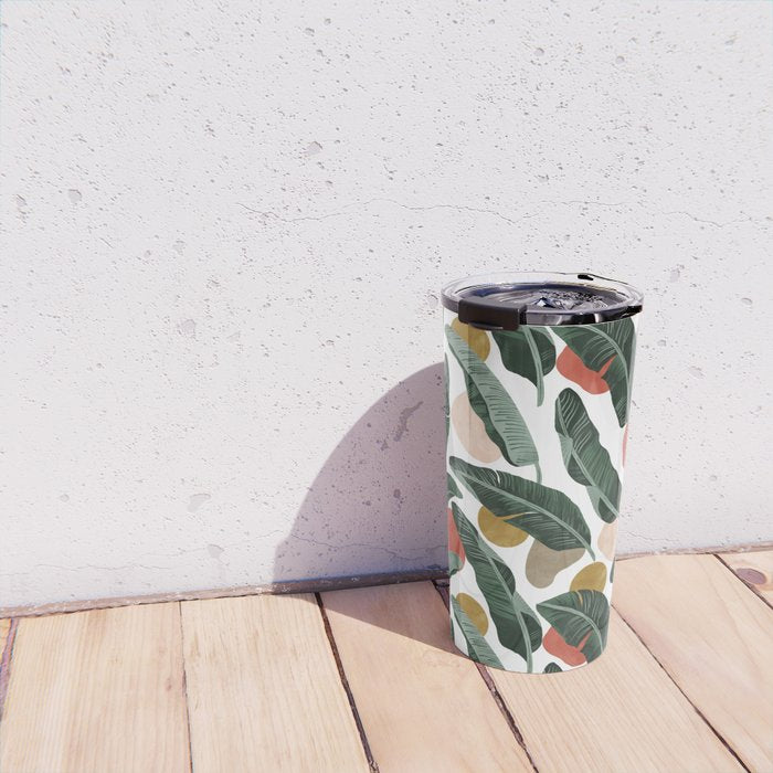 Modern banana leaf Travel Mug Gallery Image 4