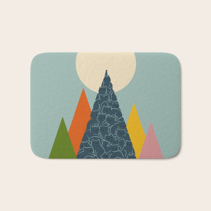 Cat Landscape 13 Bath Mat Gallery Image 1