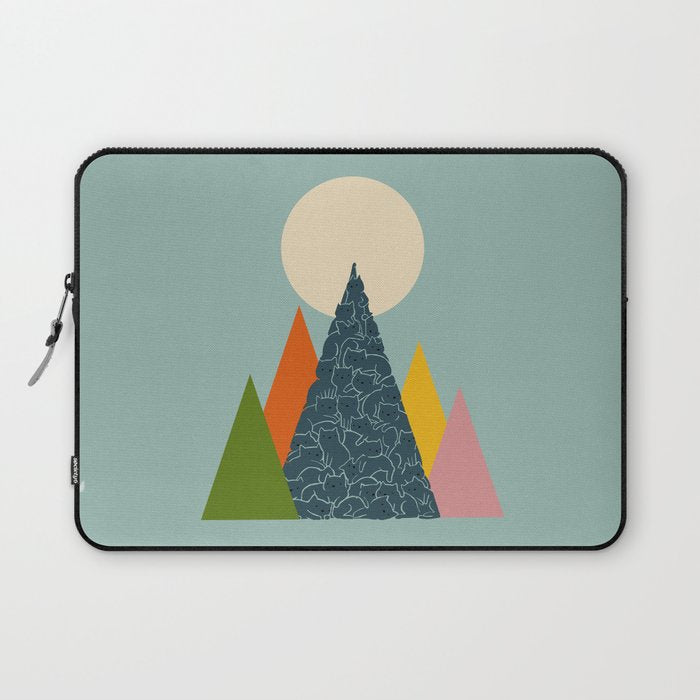 Cat Landscape 13 Laptop Sleeve Gallery Image 1