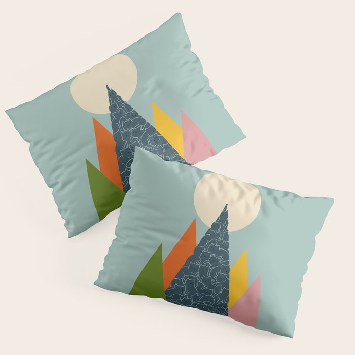 Cat Landscape 13 Pillow Sham Gallery Image 3