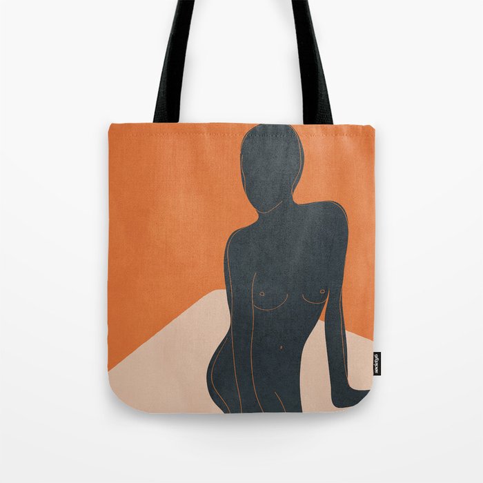 Abstract Nude III Tote Bag Gallery Image 1