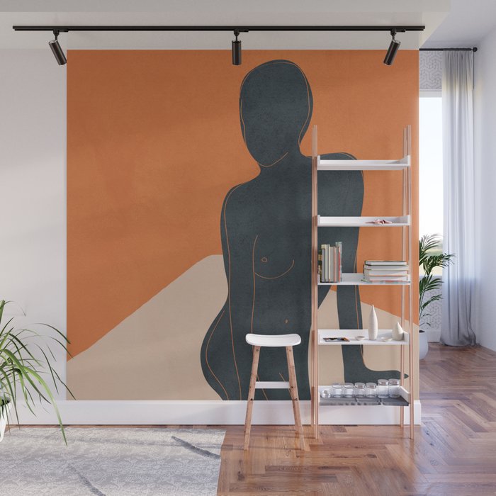 Abstract Nude III Wall Mural Gallery Image 1