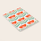 Retro Tulips Pattern Notebook Gallery Image 3