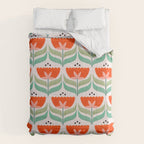 Retro Tulips Pattern Comforter Gallery Image 6