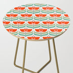 Retro Tulips Pattern Side Table Gallery Image 2
