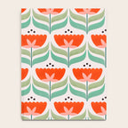 Retro Tulips Pattern Notebook Gallery Image 4