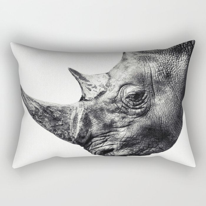 Rhino ... Rectangular Pillow Gallery Image 1