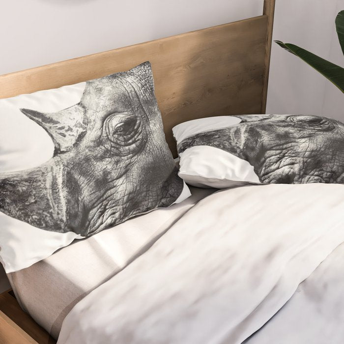 Rhino ... Pillow Sham Gallery Image 2