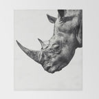 Rhino ... Throw Blanket Gallery Image 2
