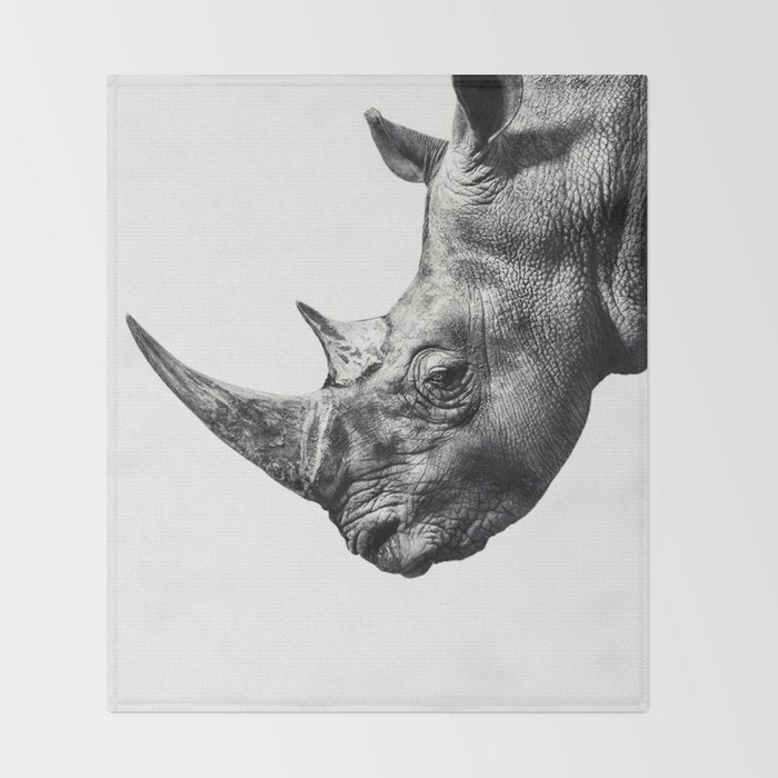 Rhino ... Throw Blanket Gallery Image 2