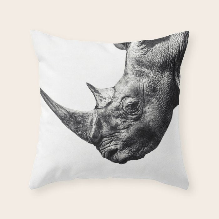 Rhino ... Throw Pillow Gallery Image 6
