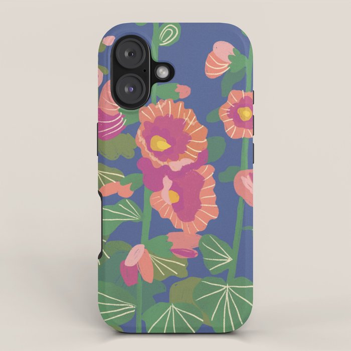 Hollyhocks iPhone Case Gallery Image 1