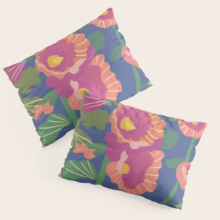 Hollyhocks Pillow Sham Gallery Image 3