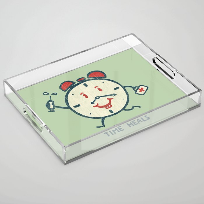 Time heals Acrylic Tray Gallery Image 1