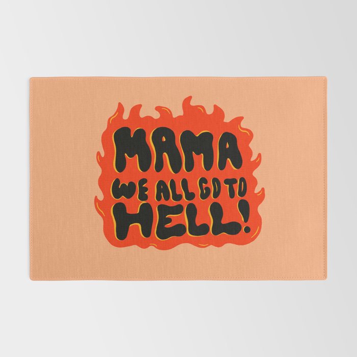 We all go to Hell Rug Gallery Image 2