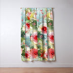 Abstract painting nature and geometric Window Curtain Gallery Image 3