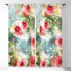 Abstract painting nature and geometric Window Curtain Gallery Image 5