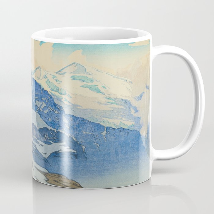 The Jungfrau Vintage Beautiful Japanese Woodblock Print Hiroshi Yoshida Coffee Mug Gallery Image 1