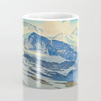 The Jungfrau Vintage Beautiful Japanese Woodblock Print Hiroshi Yoshida Coffee Mug Gallery Image 4