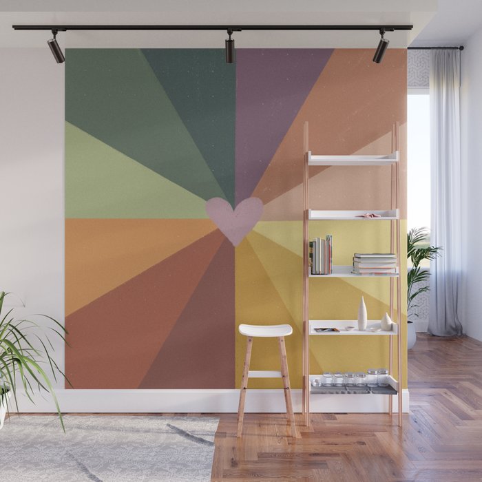 Earthy rainbow Wall Mural Gallery Image 1
