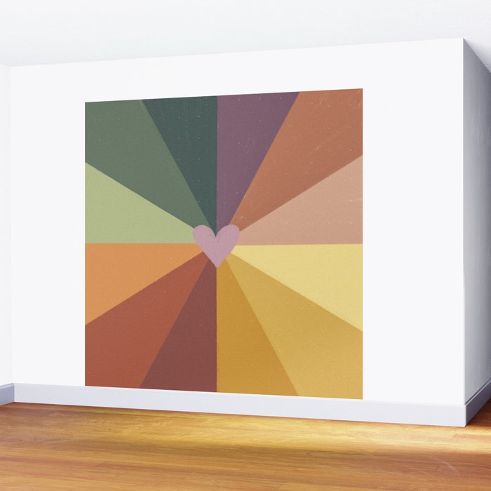 Earthy rainbow Wall Mural Gallery Image 2