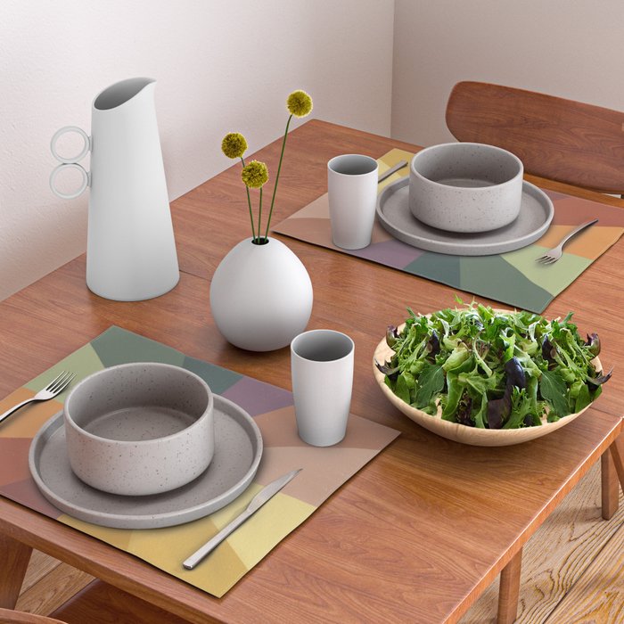 Earthy rainbow Placemat Gallery Image 2