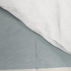 Soft Deco Minimalist Pattern in Light Blue-Gray and Cream Comforter Gallery Image 4