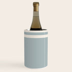 Soft Deco Minimalist Pattern in Light Blue-Gray and Cream Wine Chiller Gallery Image 1