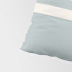 Soft Deco Minimalist Pattern in Light Blue-Gray and Cream Pillow Sham Gallery Image 4