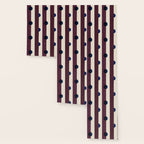 Burgundy Stripes and Navy Dots Modern Pattern Wallpaper Gallery Image 3