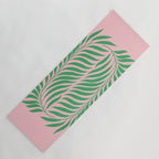Two Ferns: Azalea & Ocean Green Yoga Mat Gallery Image 1