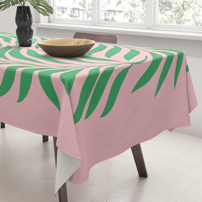 Two Ferns: Azalea & Ocean Green Tablecloth Gallery Image 3