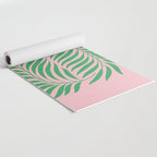 Two Ferns: Azalea & Ocean Green Yoga Mat Gallery Image 2