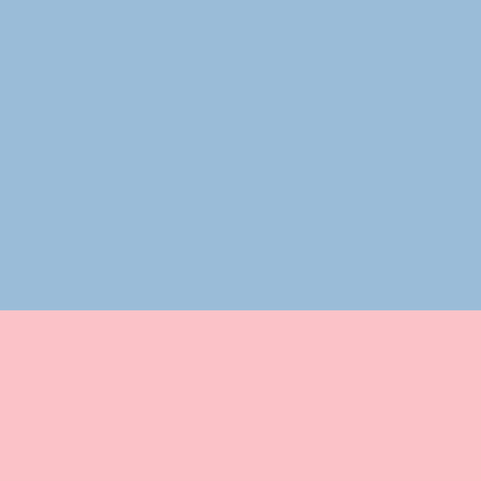Minimalist Color Block Cuffed Solid in Pastel Light Blue and Baby Pink Coffee Mug Gallery Image 2