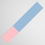 Minimalist Color Block Cuffed Solid in Pastel Light Blue and Baby Pink Table Runner Gallery Image 3