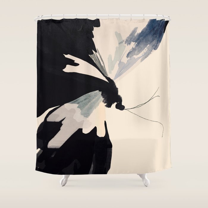 Abstract Butterfly Shower Curtain Gallery Image 1