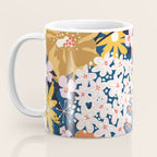 Flowers Hydrangena Poppy Blue Pattern Coffee Mug Gallery Image 3