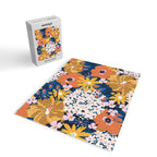 Flowers Hydrangena Poppy Blue Pattern Jigsaw Puzzle Gallery Image 2