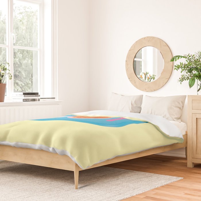 hot soup yellow Duvet Cover Gallery Image 2