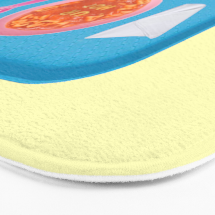 hot soup yellow Bath Mat Gallery Image 3