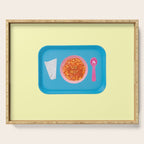 hot soup yellow Serving Tray Gallery Image 1