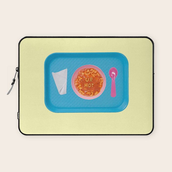 hot soup yellow Laptop Sleeve Gallery Image 1